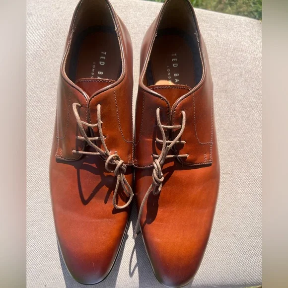 Ted Baker London Watele Leather Derby in Tan SZ 11.5 - Picture 3 of 10